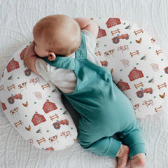 ZoUbqchY Farm Animals Life nursing pillow cover feels soft and breathable for baby.
