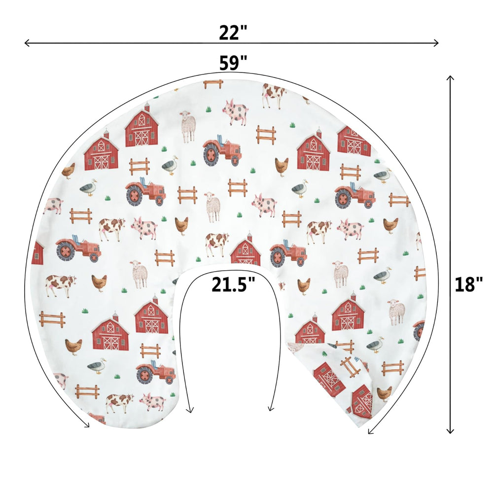 ZoUbqchY Farm Animals Life nursing pillow cover makes a thoughtful new-mom gift.