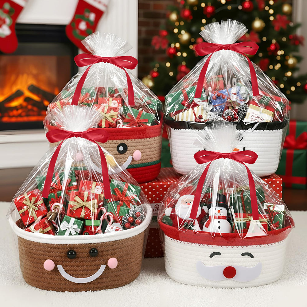 Zopeal basket under the Christmas tree creates a cozy display.