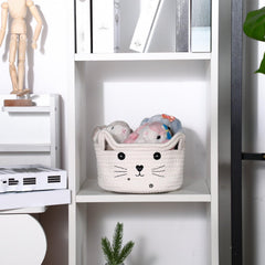 Zopeal Cat Basket cat ears handles close-up showing portable storage