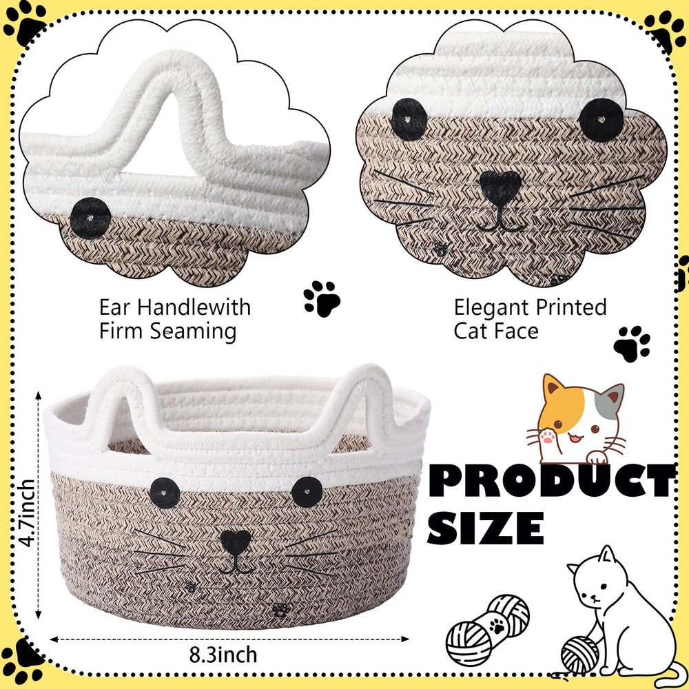 Zopeal cat basket cat-face design adds room charm and character.
