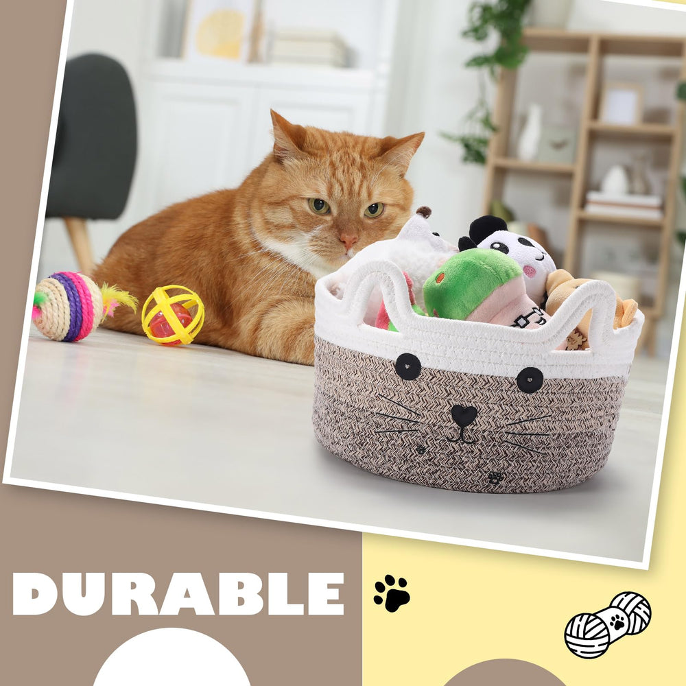 Compact size fits small spaces for toy or trinket storage.