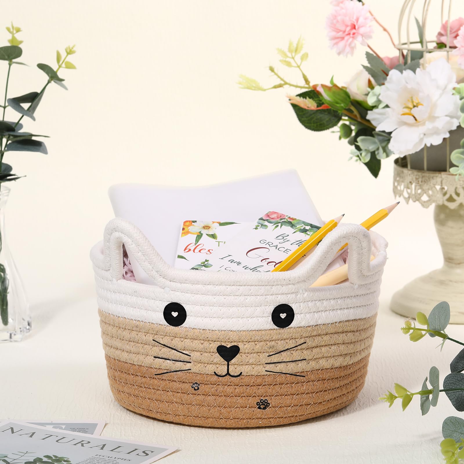 Zopeal cotton rope basket feels sturdy yet light for daily toy storage.