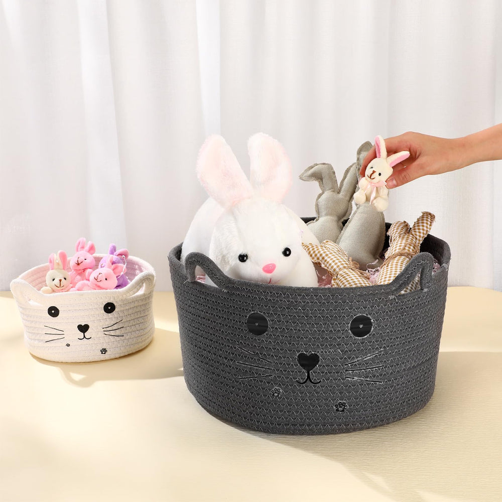 Zopeal Cat Basket Dark Grey Tone complements modern interiors and adds gentle charm.