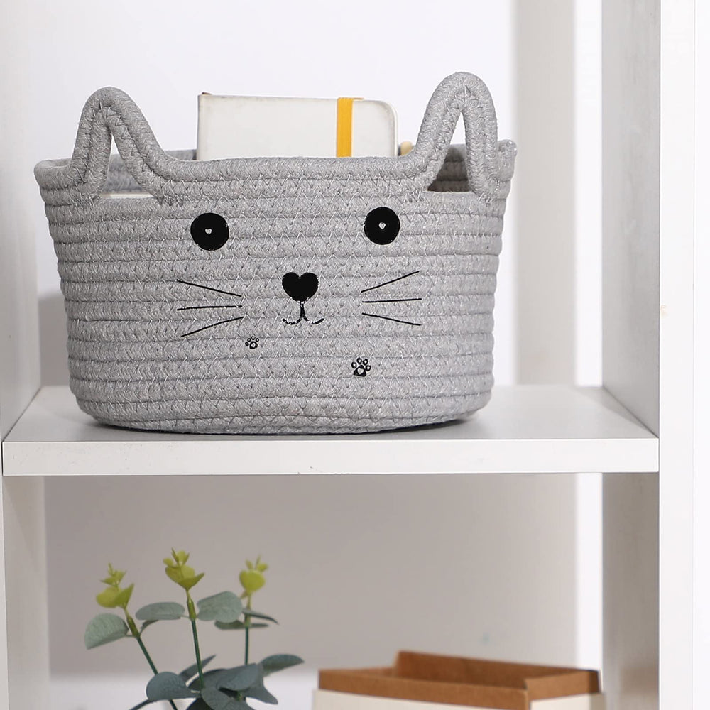 Zopeal Cat Basket helps organize snacks and small decor accents.