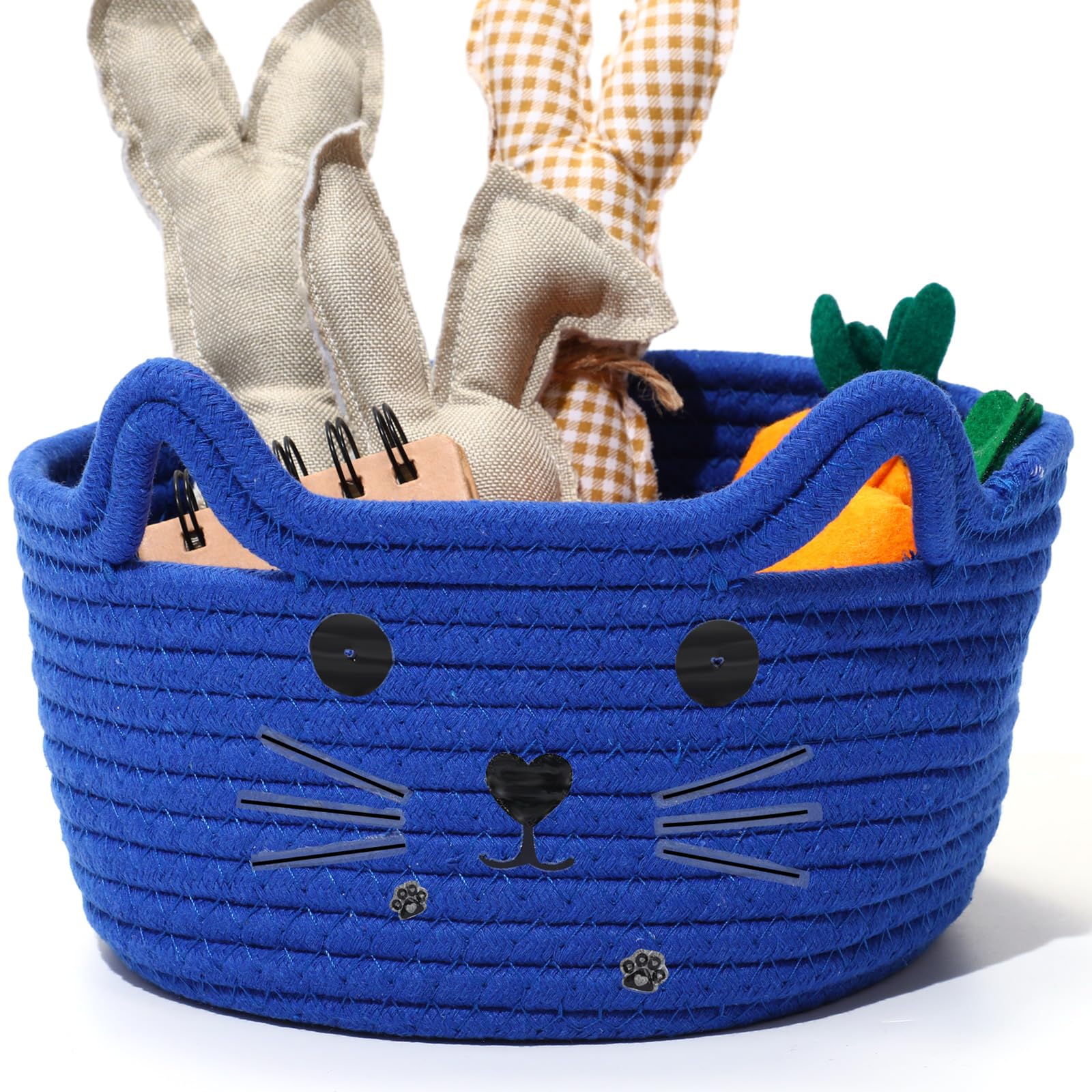 Zopeal cat basket in nursery or living room enhances decor and organization.
