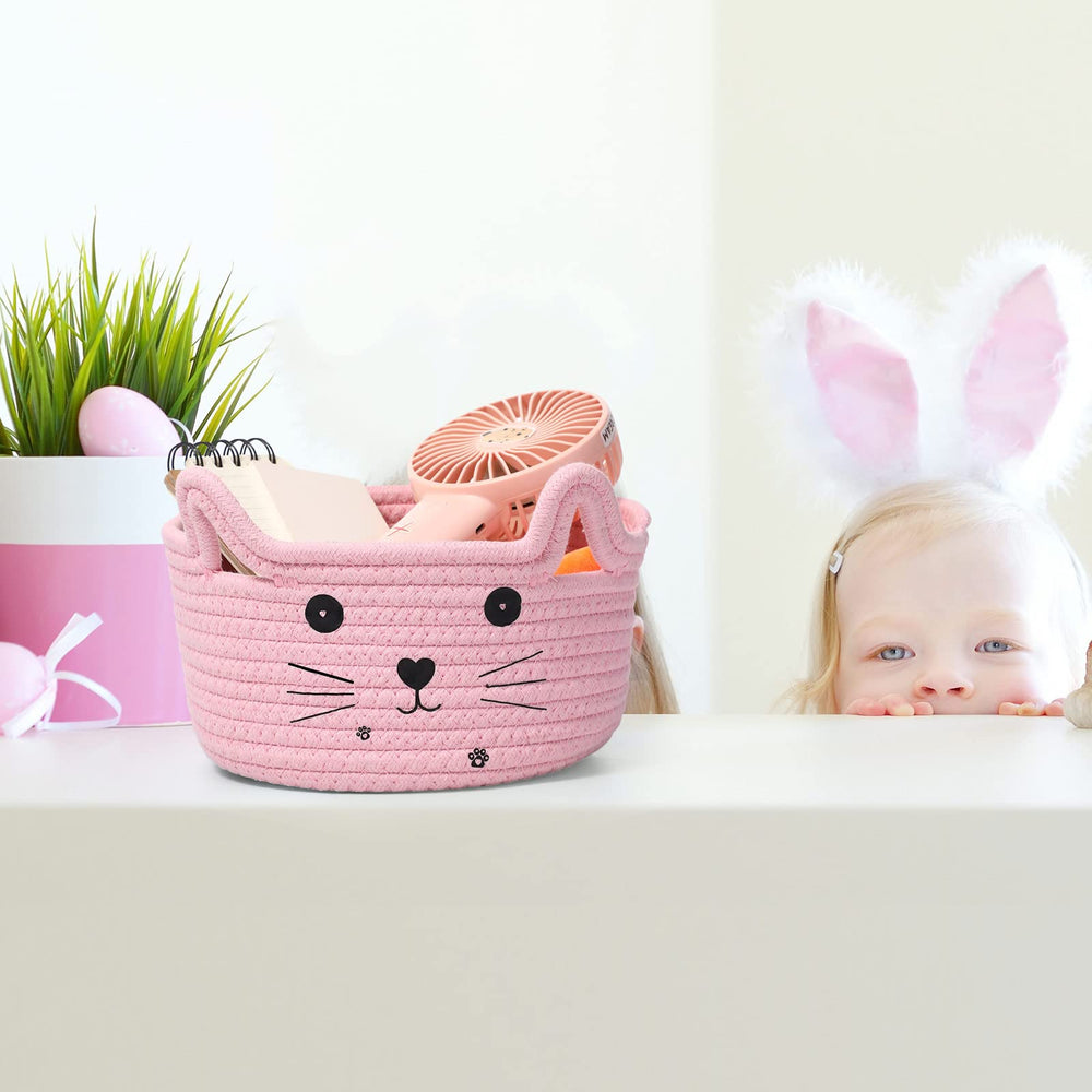 Zopeal cat basket pink gift-ready for Easter, Christmas, or celebrations.