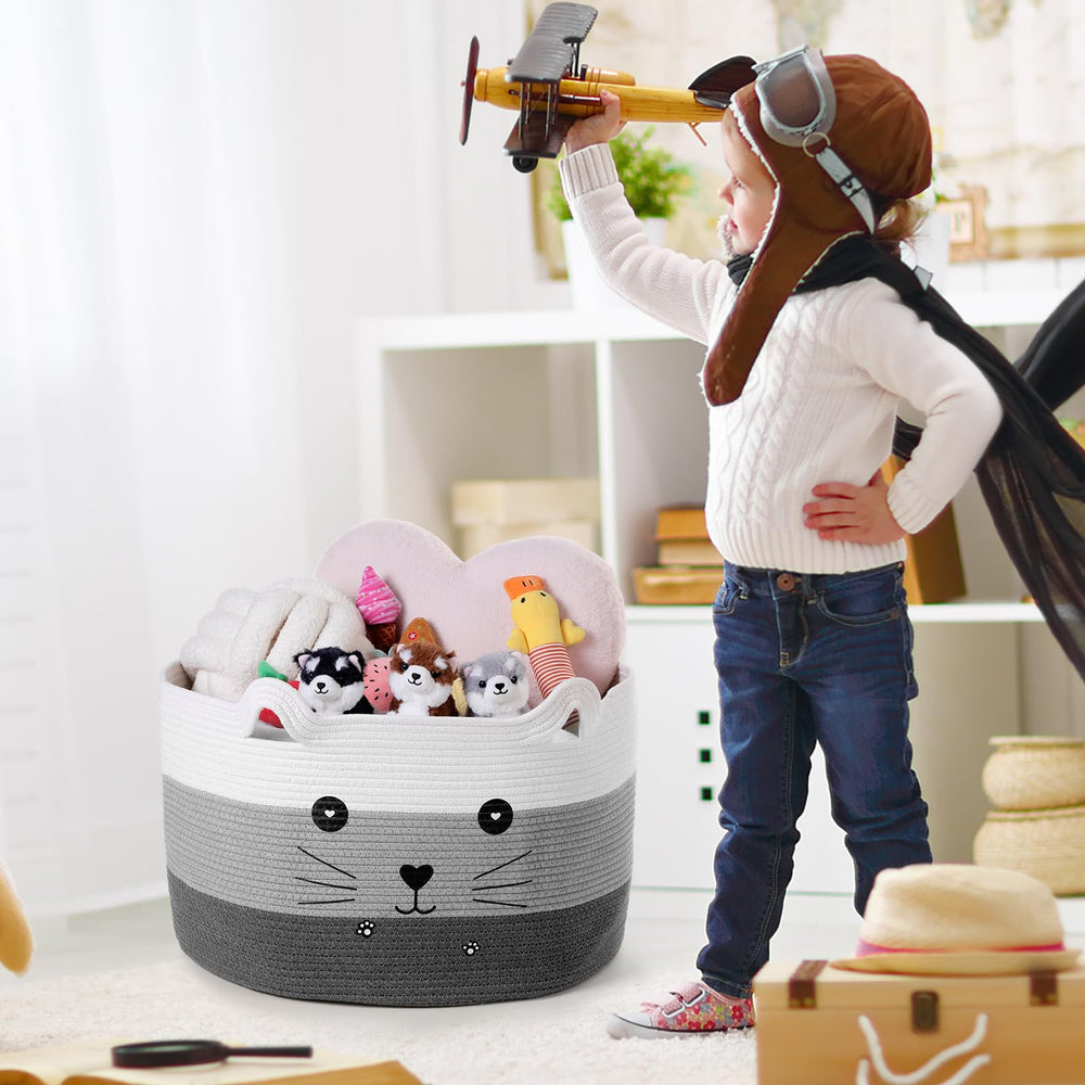 Zopeal cat basket soft cotton rope construction for easy care
