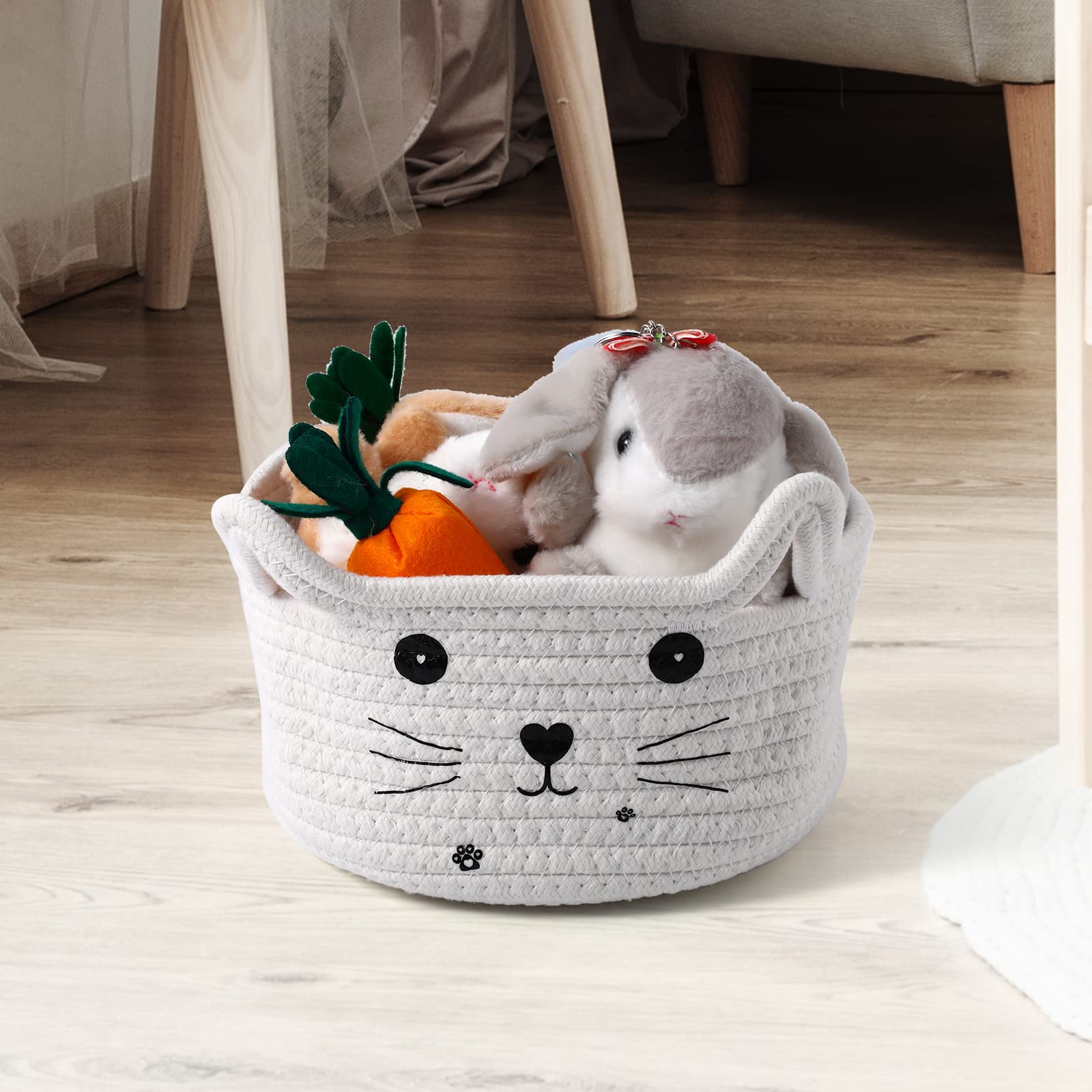 Zopeal Cat Basket versatile storage use for toys and cosmetics