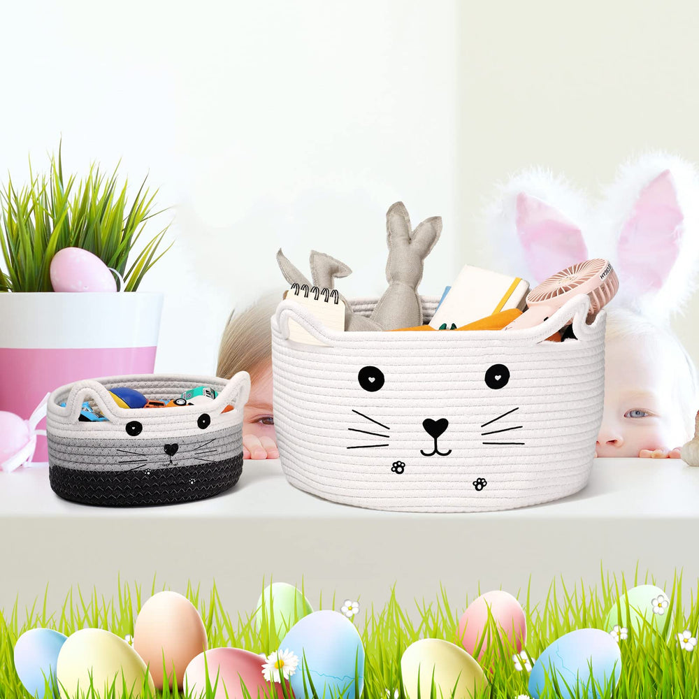 Zopeal cat basket used for storing toys, cosmetics, snacks to reduce clutter.