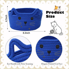 Zopeal cat-face woven design adds playful charm to home decor.