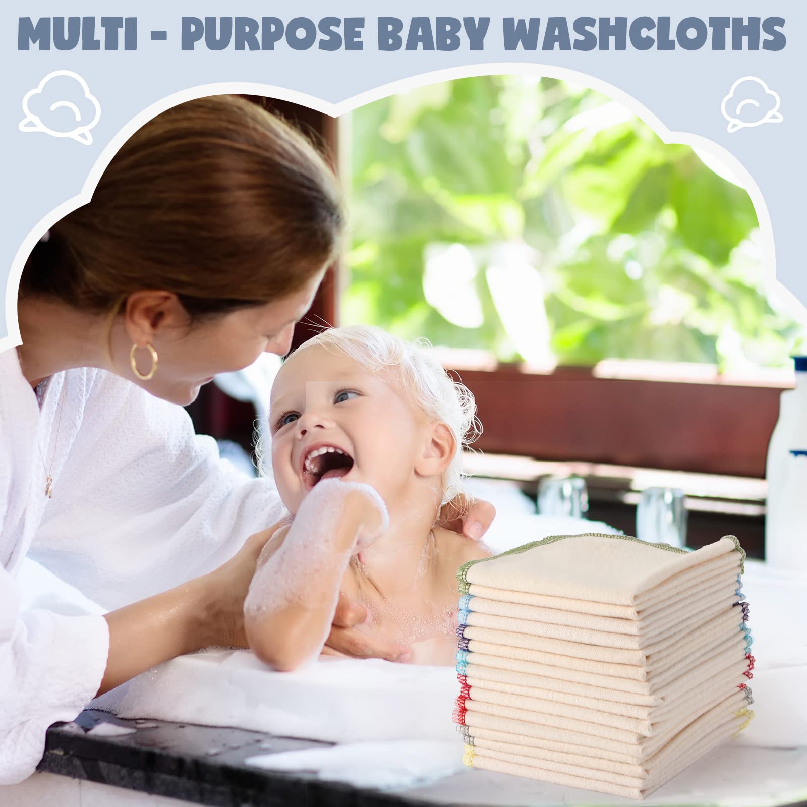 Gift-ready Zopeal flannel wipes set, ideal baby shower surprise.