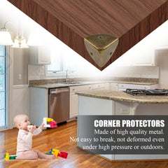 Zorveiio bronze shelf edge protector adds vintage charm while shielding edges.