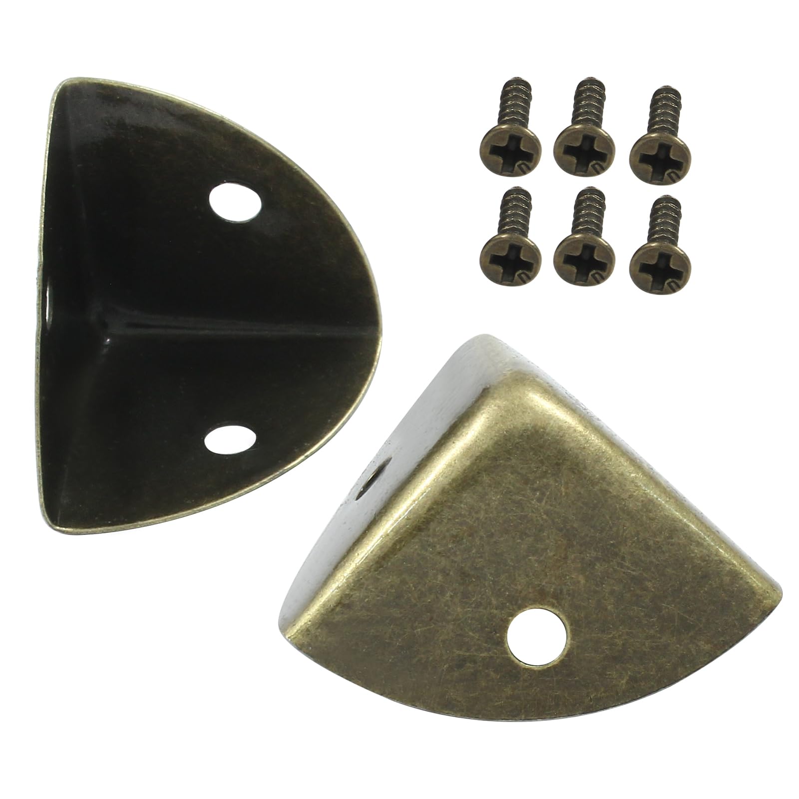 Zorveiio easy-install corner protectors bronze shown with screws for quick mounting