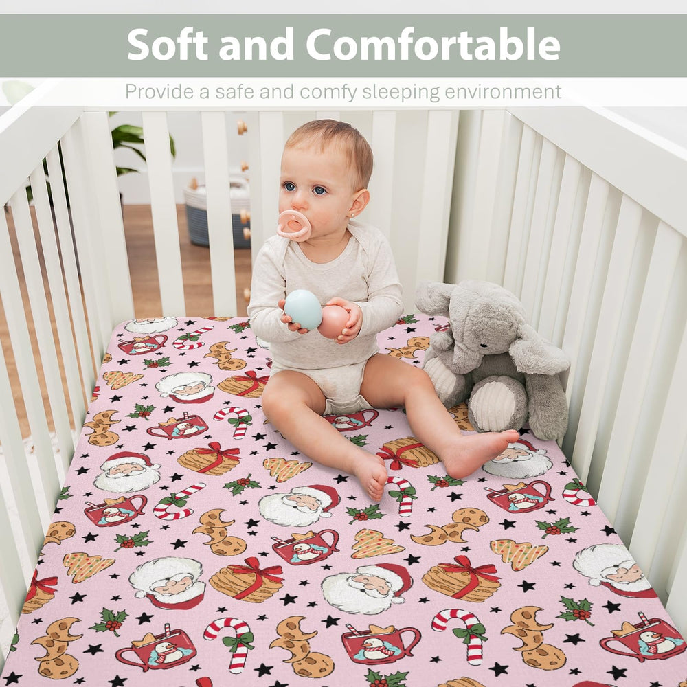 ZoUbqchY 52x28 crib sheet shows deep-pocket snug fit
