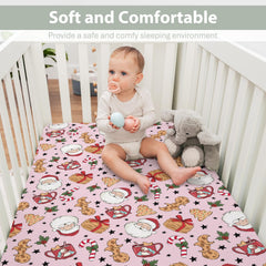 ZoUbqchY 52x28 crib sheet shows deep-pocket snug fit