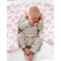 ZoUbqchY adorable bows design — enhances nursery decor during feeding.