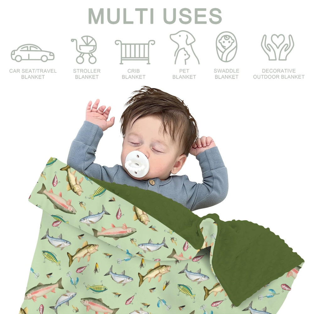 ZoUbqchY fishing baby blanket makes a thoughtful gift for baby showers