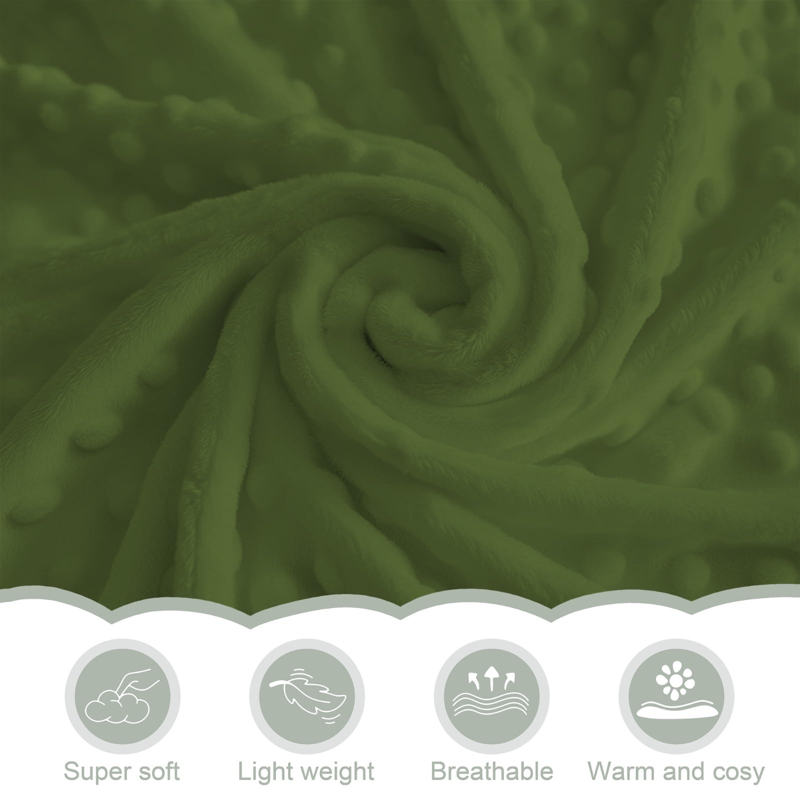 ZoUbqchY fishing baby blanket ideal for travel, naps, and on-the-go moments