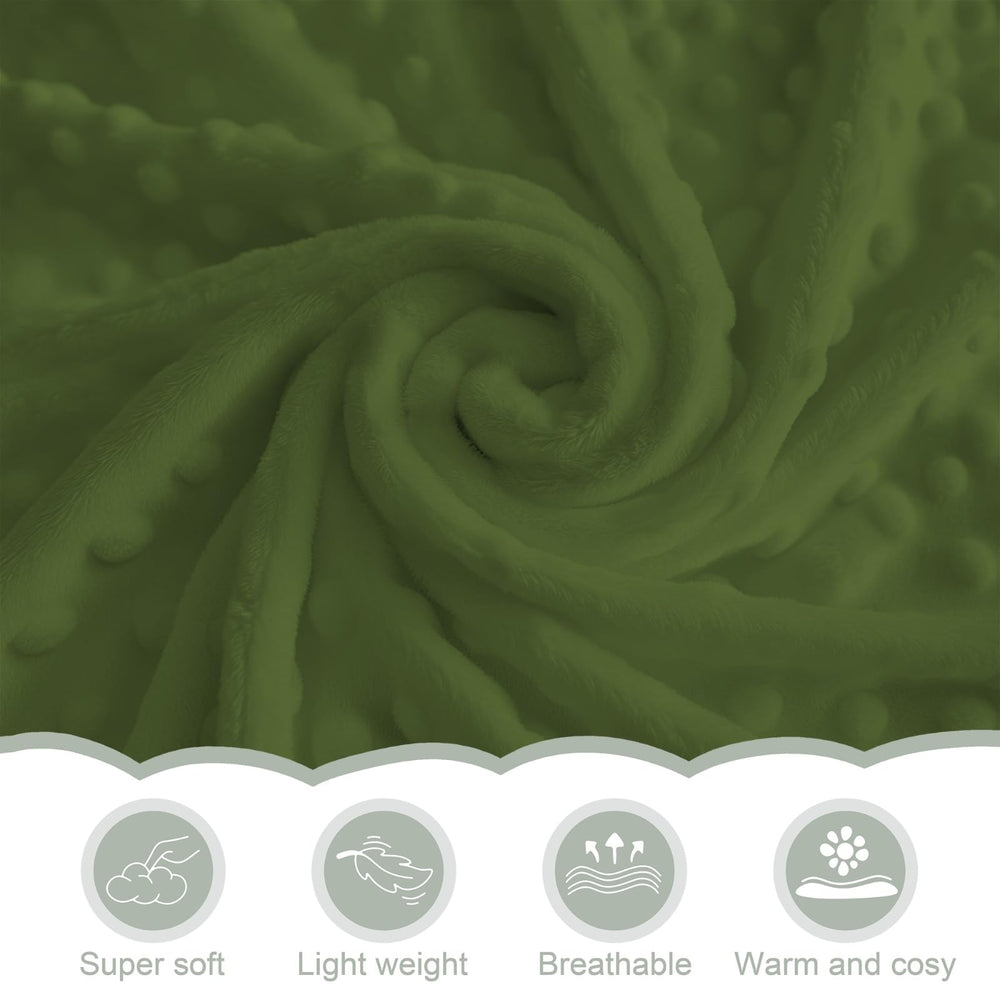 ZoUbqchY fishing baby blanket ideal for travel, naps, and on-the-go moments