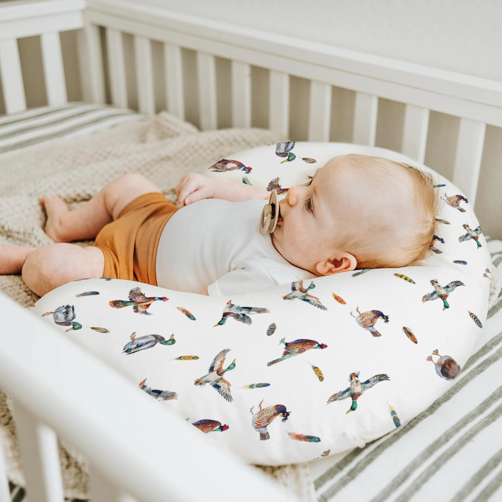 ZoUbqchY baby nursery decor setup featuring coordinated pieces