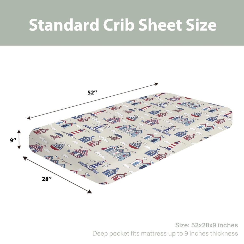 ZoUbqchY 28x52 crib sheet with 9-inch pocket fits toddler bed