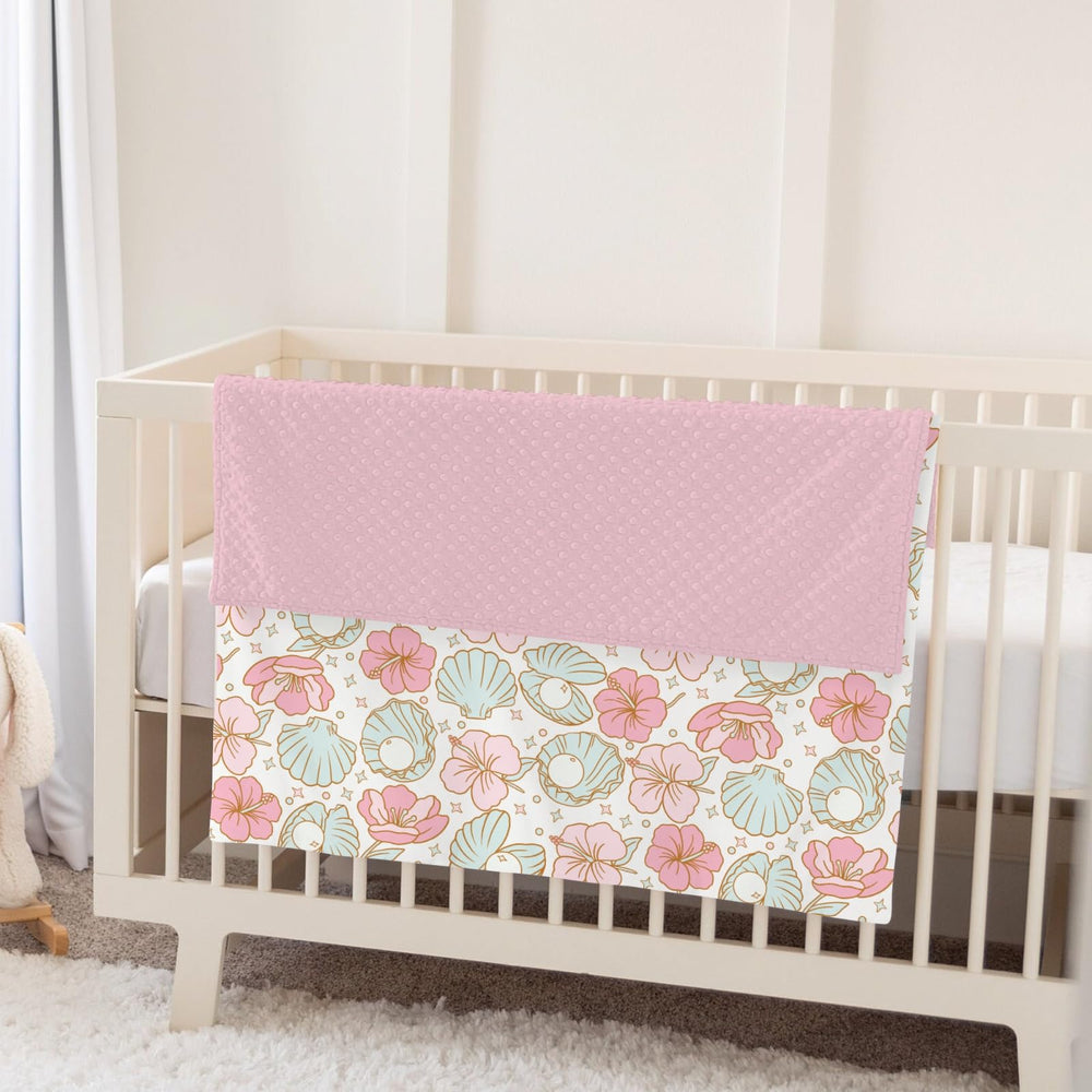 ZoUbqchY Boho blanket compact for daycare or travel, easy to pack.