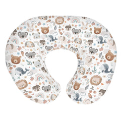 ZoUbqchY boho watercolor nursing pillow cover with animals enhances nursery decor and feeding setup.