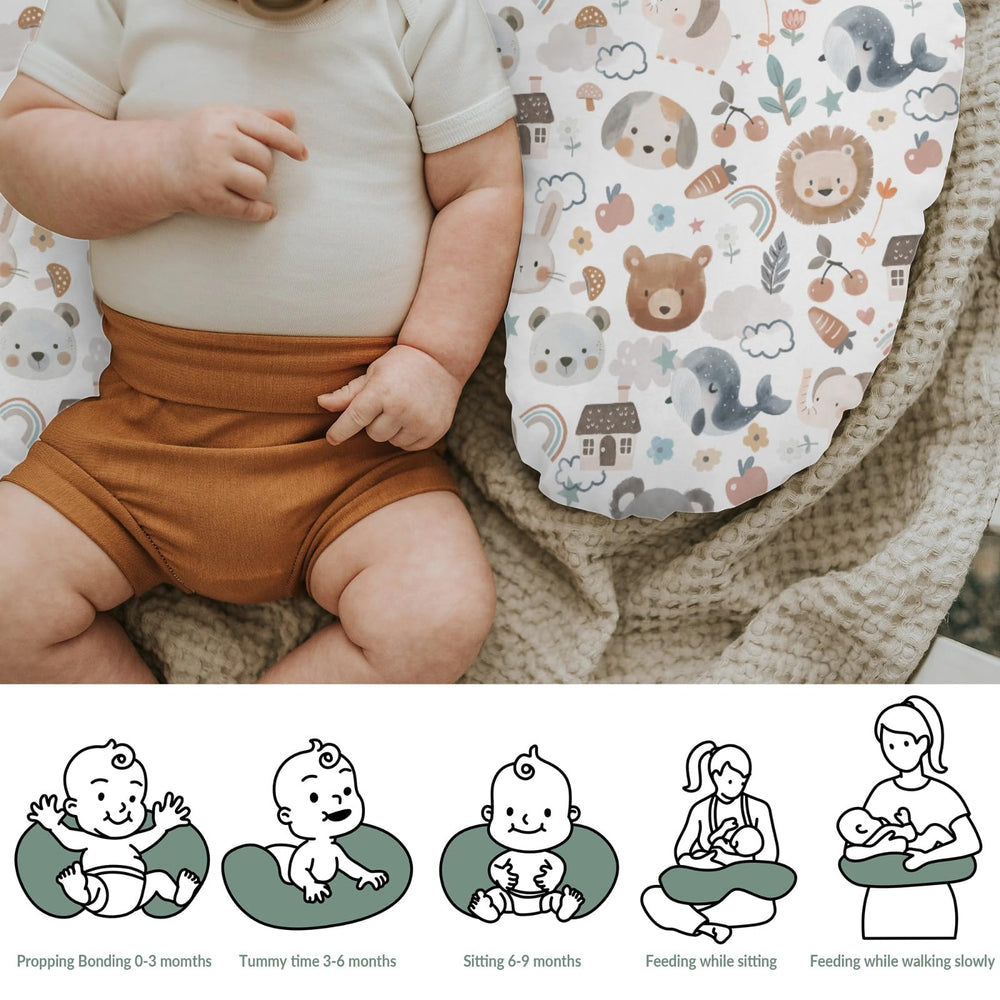 ZoUbqchY neutral-color cover blends with any nursery theme and outfits.