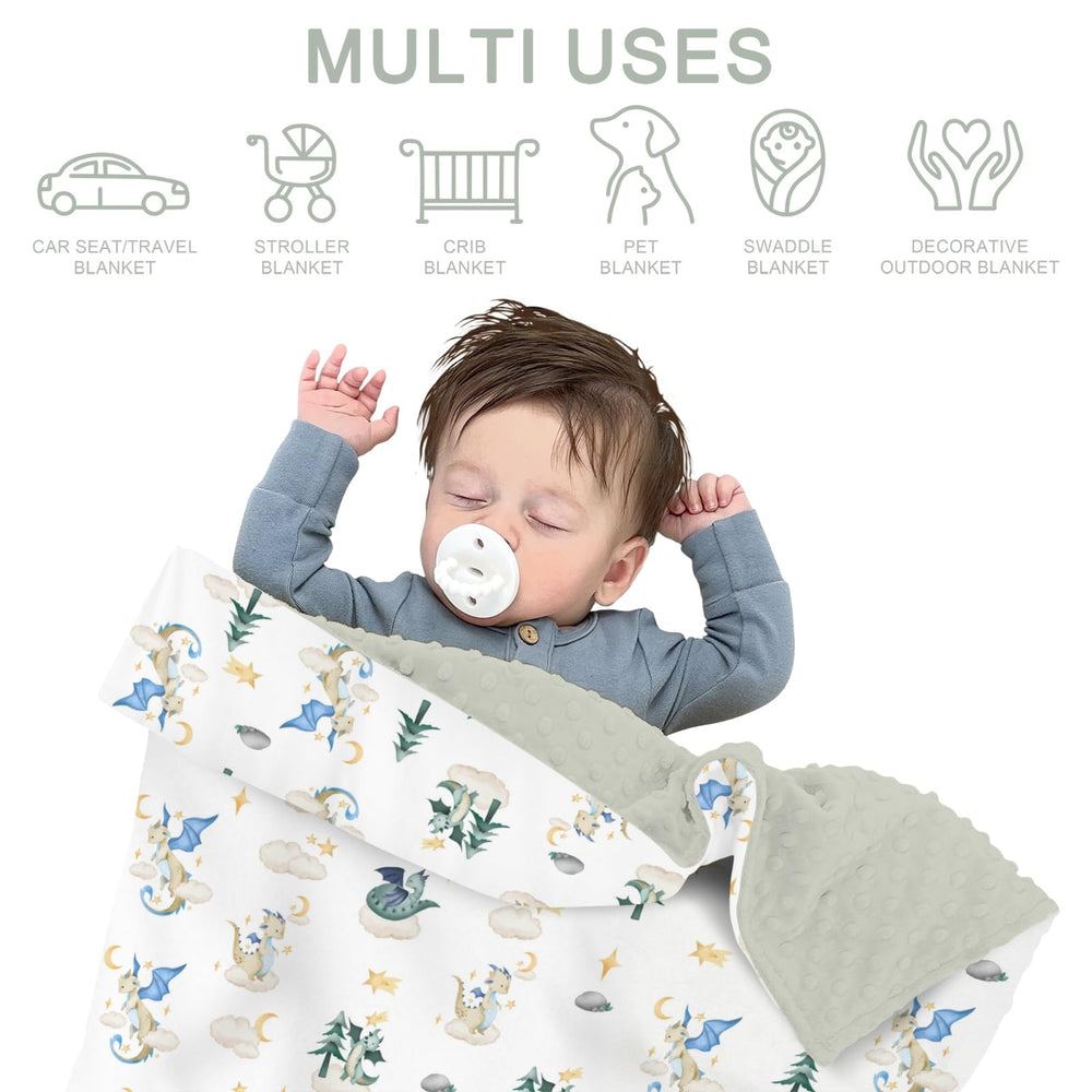 ZoUbqchY gift-ready dragon blanket makes a thoughtful newborn present.