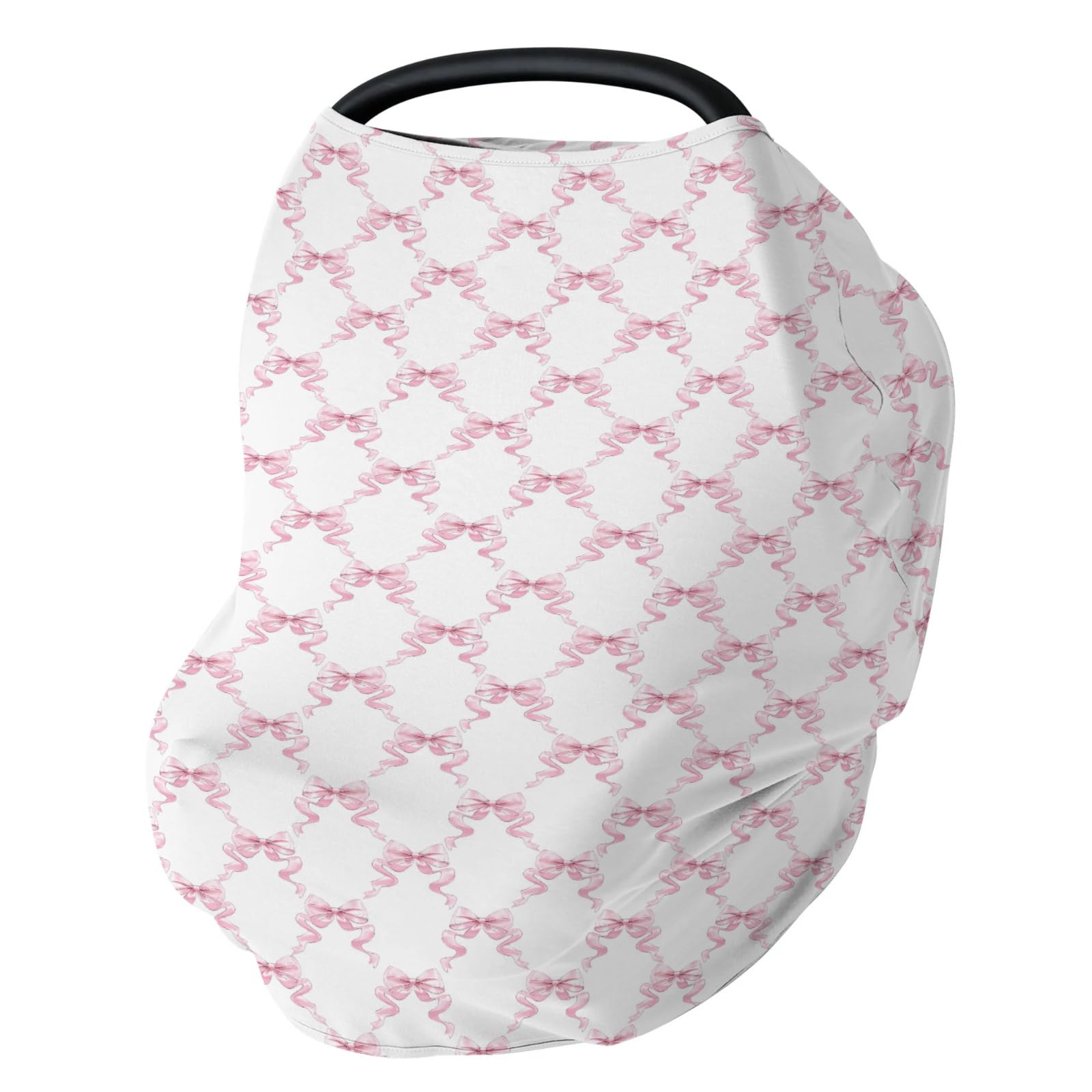 ZoUbqchY pink bows cover front shows soft pastel fabric for privacy