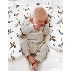 ZoUbqchY soft polyester fabric swatch emphasizing breathable baby-friendly material