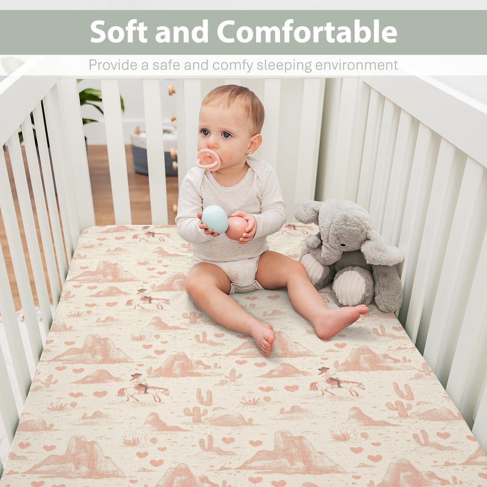 ZoUbqchY soft silky polyester crib sheet feels gentle against baby skin.