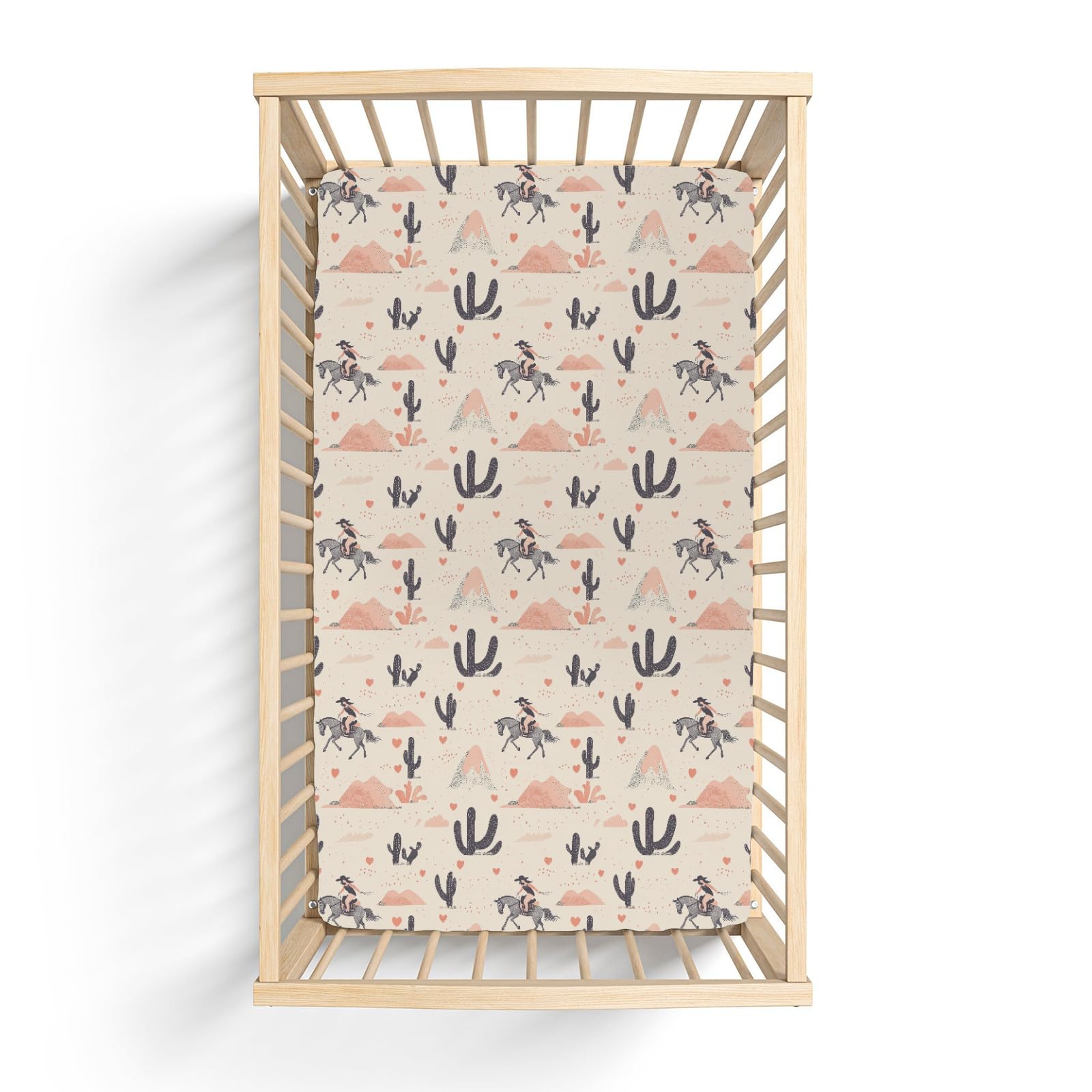 ZoUbqchY Vintage Western Cowgirl Sheets fade-resistant fabric for long-lasting color