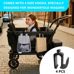 Zoucengx Wonderfold W4 heavy-duty design supports chairs and diaper bags.