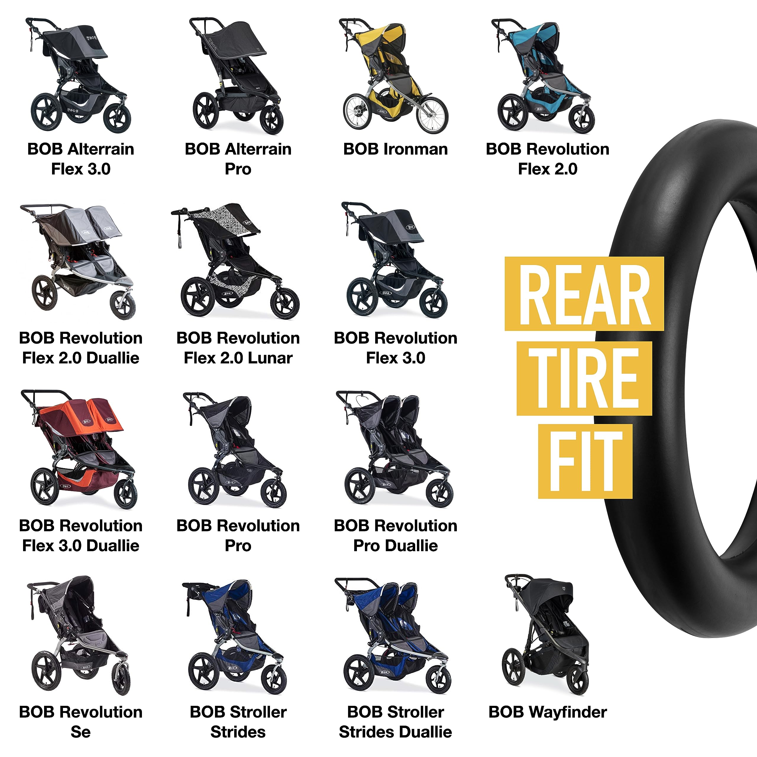 ZOZOZO Bob tire tube with leak-resistant design reduces flats.