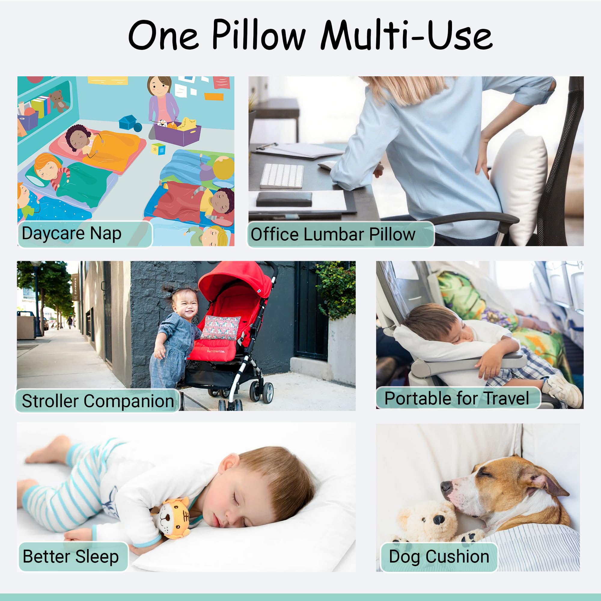ZPECC daycare naptime scene with pillow, tidy and cozy sleep space