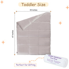 ZPECC Toddler Comforter padding fluff highlighting non-clumping fill for fluffiness