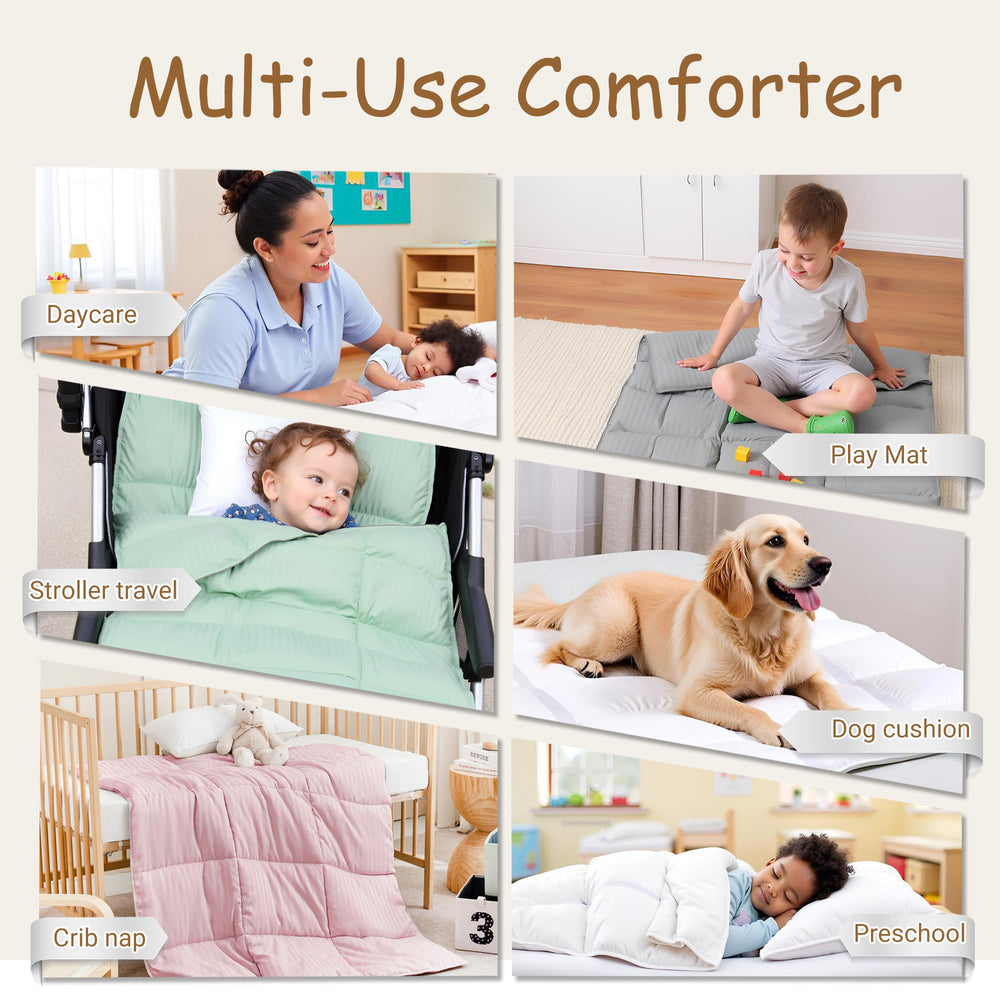 ZPECC Toddler Comforter warm breathable lining supports year-round comfort