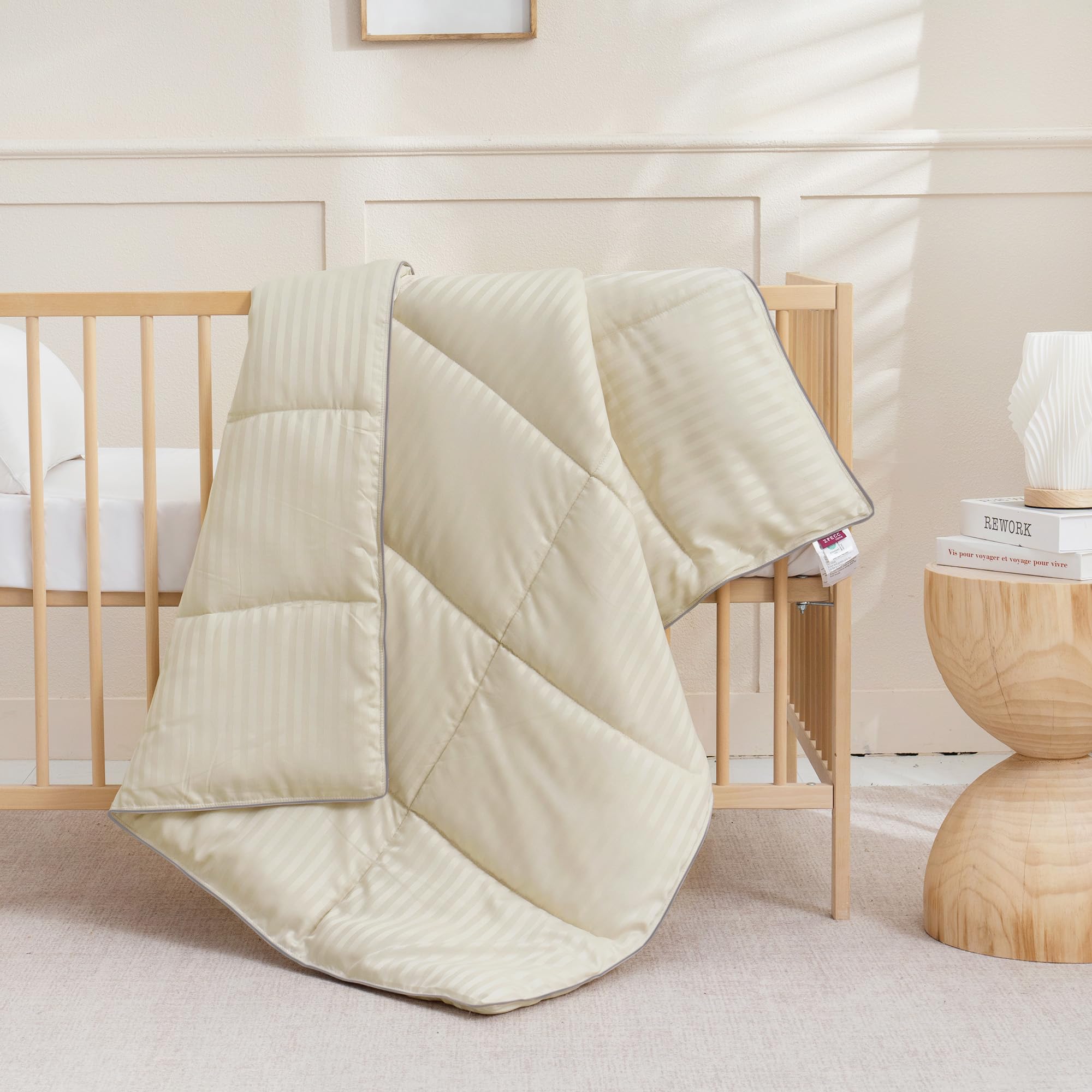 ZPECC Toddler Down Alternative Comforter travel-ready for stroller or daycare.