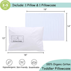 ZPECC pillowcase 14x19, organic cotton for gentle skin contact