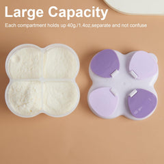 ZRHR formula dispenser with flip-top lids for quick, clean access.