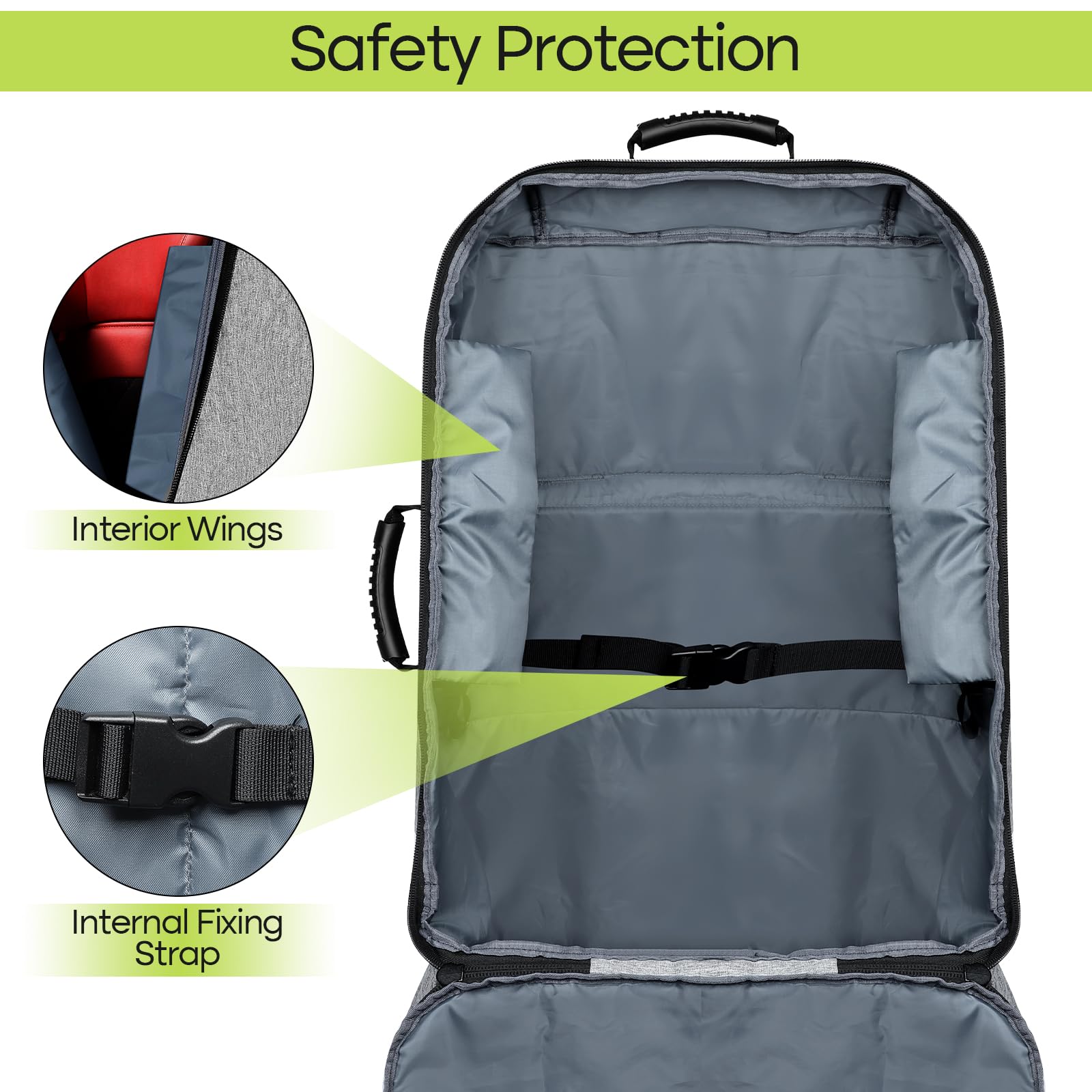 ZRRAJOY water-resistant polyester fabric focuses on rugged travel protection.