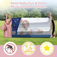 ZRSUN diaper bag backpack durable, sleek design complements daily use.