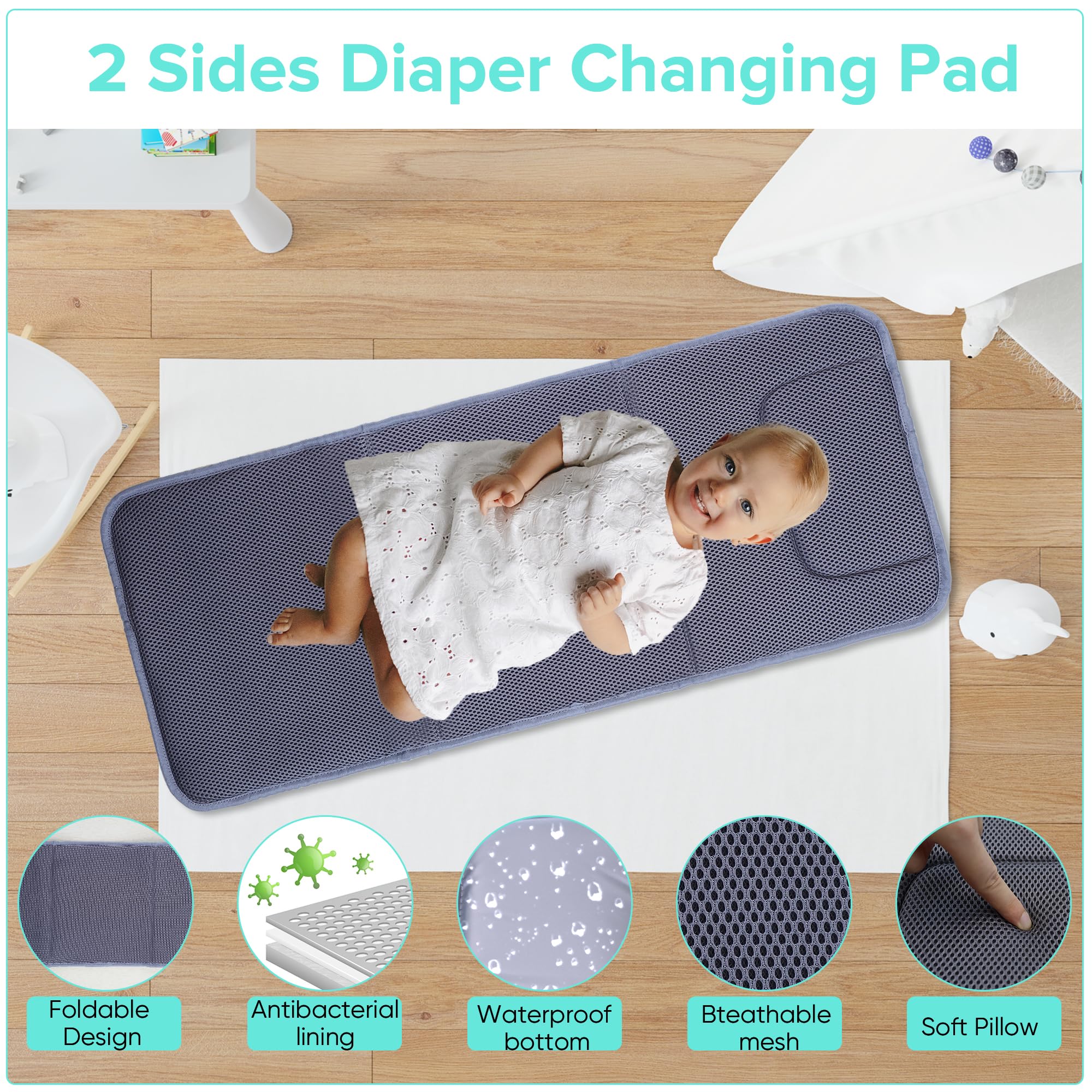 ZRSUN diaper bag travel and hospital-ready for smooth outings.