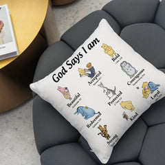 zsatuiy Winnie pillow cover close-up stitching detail conveys quality