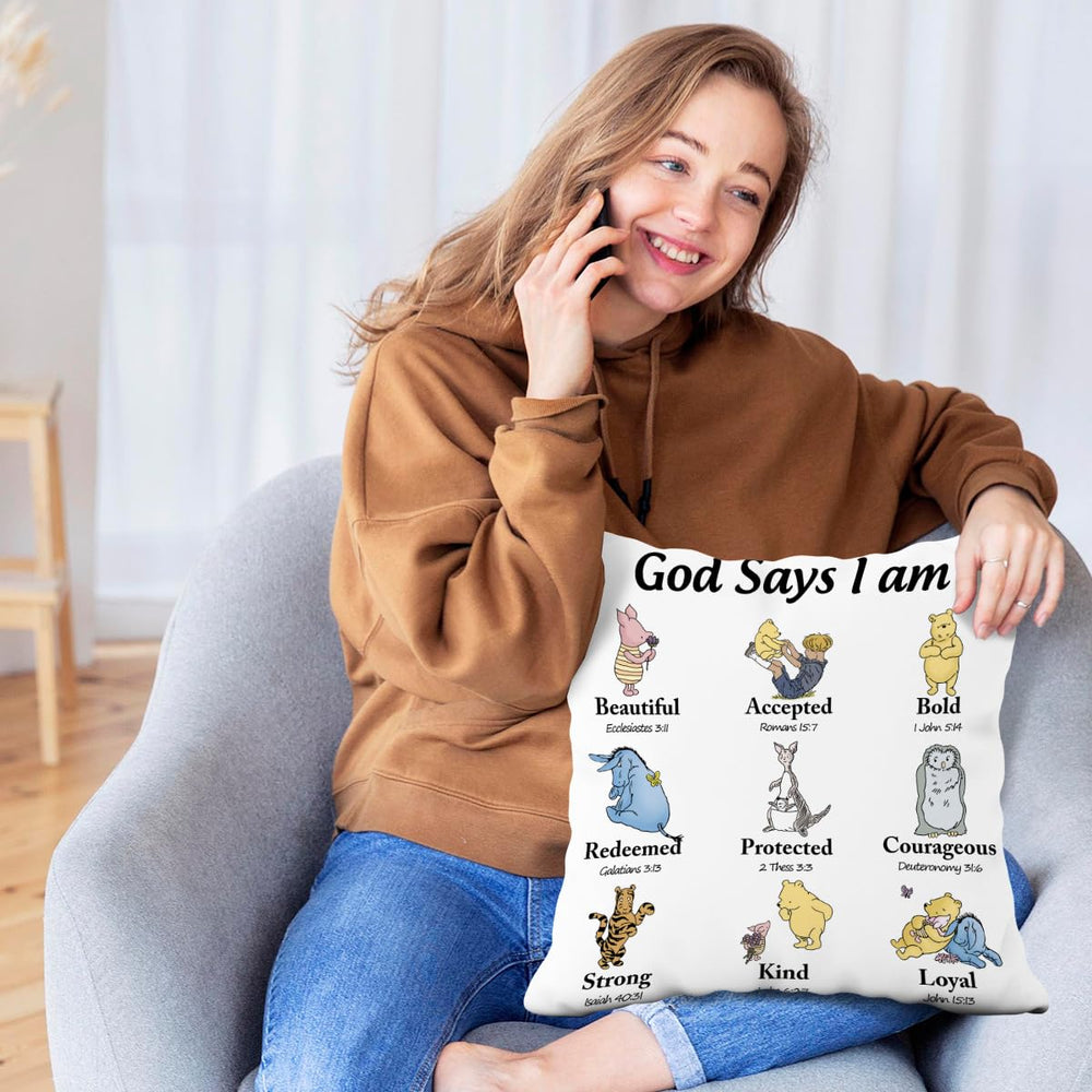 zsatuiy Winnie pillow cover gift idea for kids