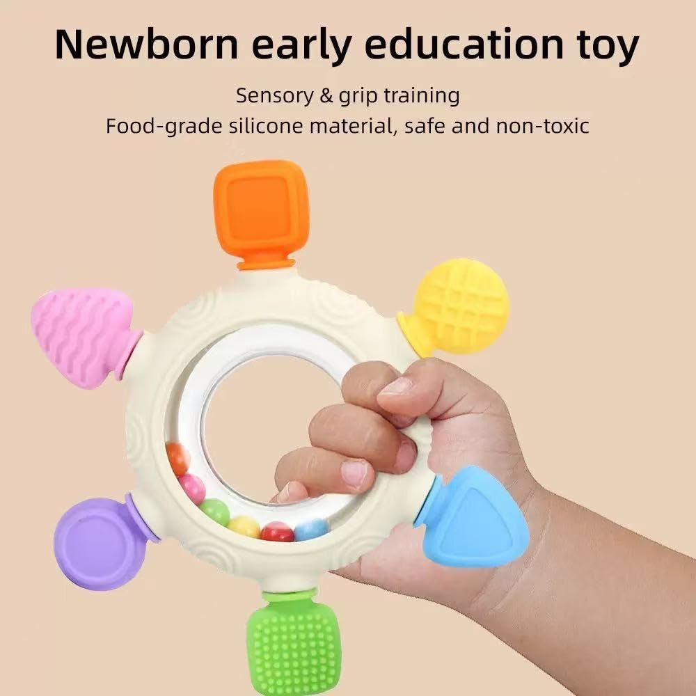 ZSKXYRUS dishwasher-safe and freezer-friendly teether for easy cleaning and cooling