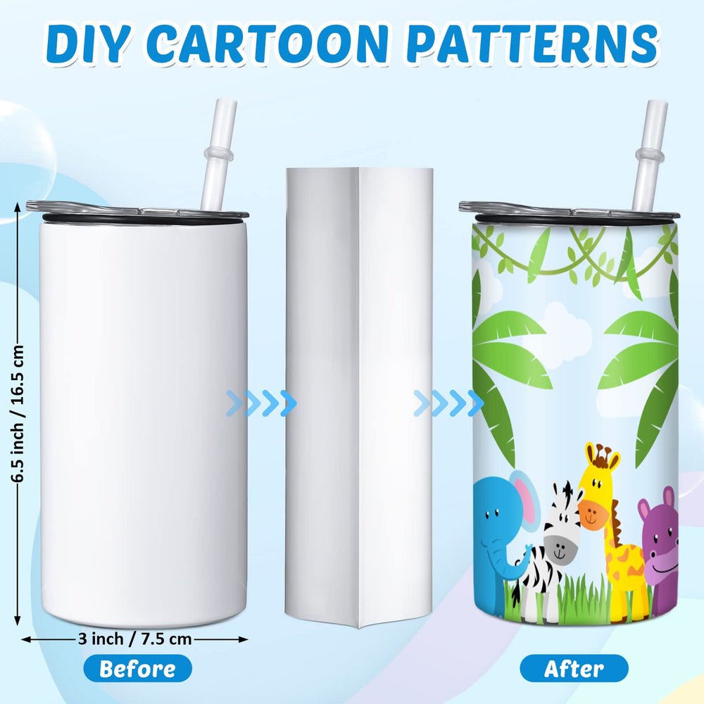 Zubebe sublimation sippy cups stainless steel material for durable everyday use