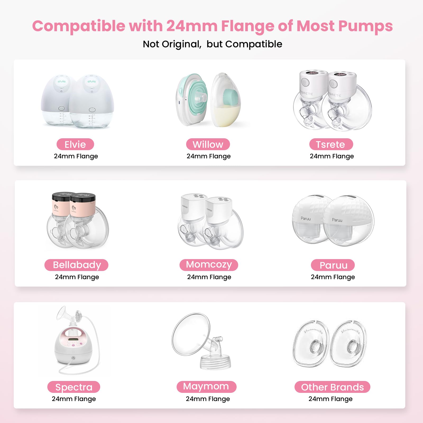 ZÜCÜBéBé flange insert 15mm for adaptable sizing during different lactation stages.